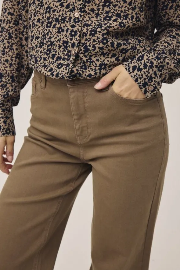 Lova M127 Højtaljet jeans med brede ben - Økologisk bomuld GOTS