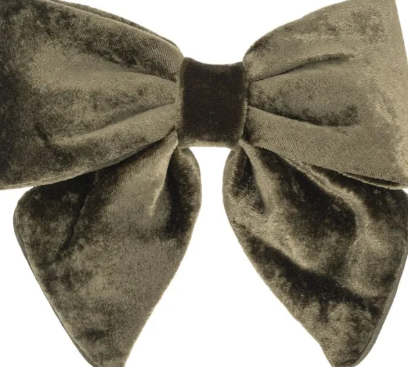 Luxury Bow Silk Forest green