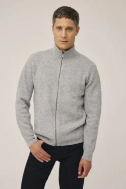 Maryn 4 Cardigan m. lynlås - 100% lammeuld RWS