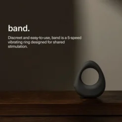 Maude - Band Vibrating Ring - Charcoal
