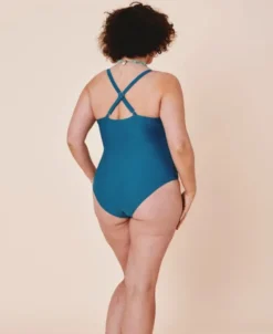 Medewi draperet badedragt - Teal