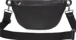 MELLOW LEATHER BUM BAG / NERO