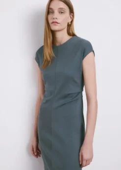 Midi-dress with draped detail