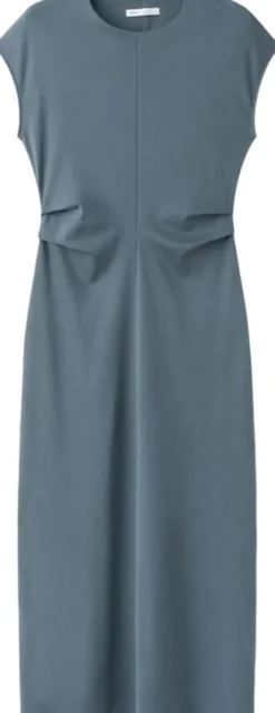 Midi-dress with draped detail