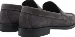 Miles Penny Loafer - Charcoal Suede