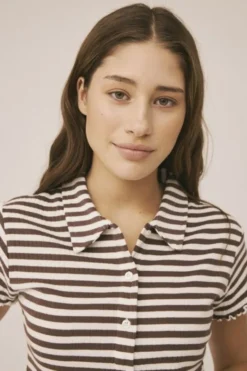 Milla 29 SS polo top - Organic Cotton GOTS