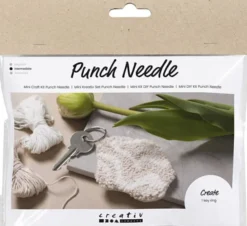 Mini DIY Kit Punch Needle , Nøglevedhæng
