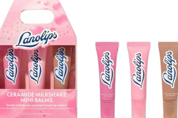 Mini-Baumes Milkshake aux céramides - Tonad läppbalsam med gourmanddof