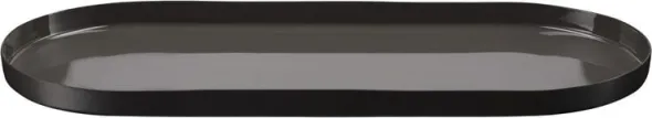 MM GRENADA deco tray, oval, charcoal