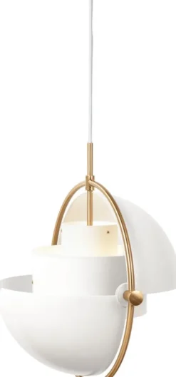 Multi-Lite Pendant (Base: Brass, Shade: White Semi Matt)