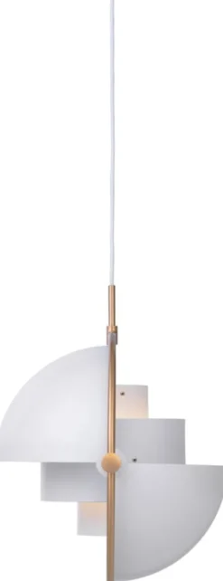 Multi-Lite Pendant (Base: Brass, Shade: White Semi Matt)