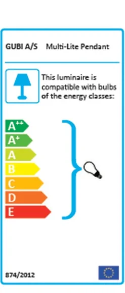 Multi-Lite Pendant (Base: Brass, Shade: White Semi Matt)