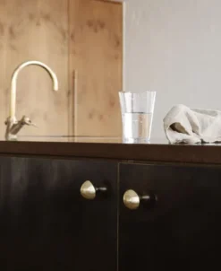 mushroom hook - brass