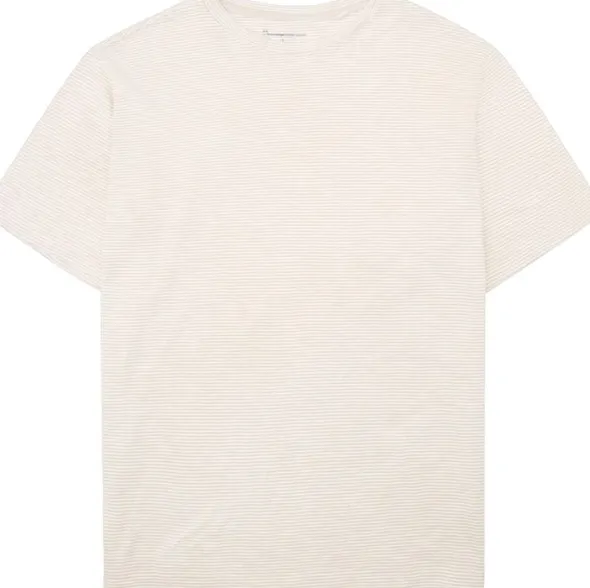 Narrow striped slub tee - GOTS/Vegan