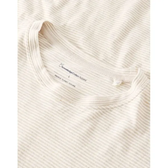 Narrow striped slub tee - GOTS/Vegan