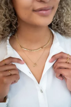 Necklace with small coins
