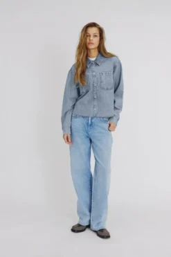 NMALVA L/S DENIM SH SHCKET AZ452LB