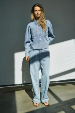 NMALVA L/S DENIM SH SHCKET AZ452LB