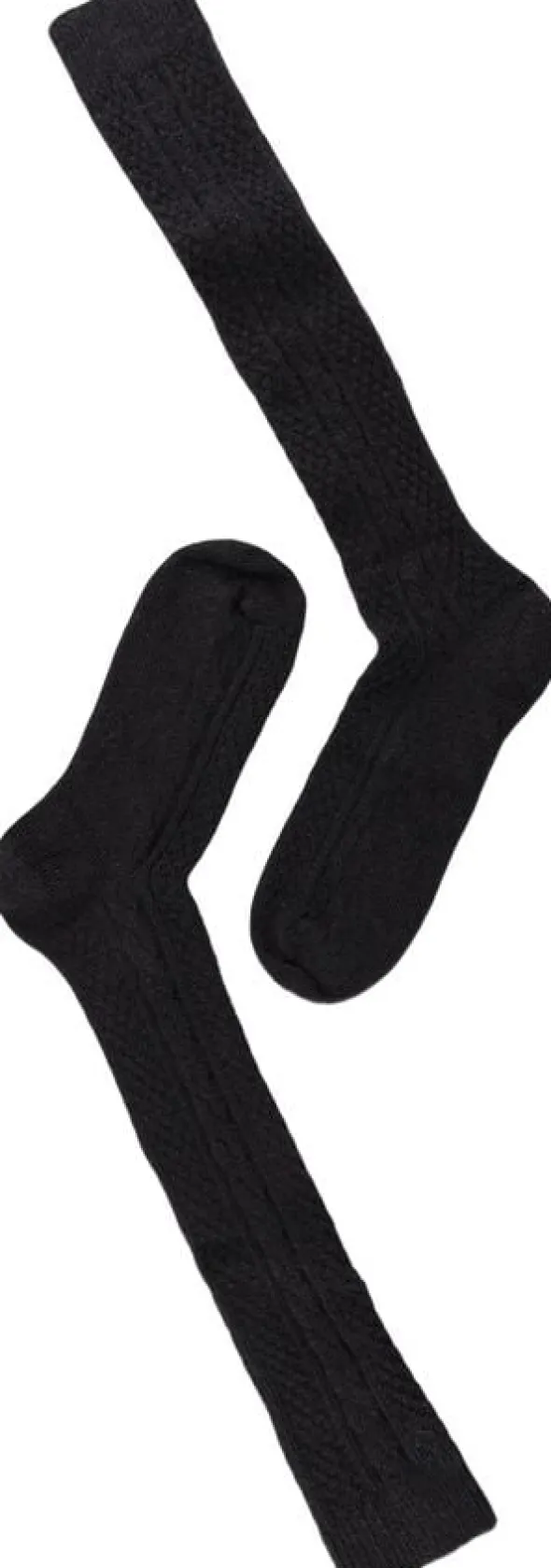 Note Wool Cable Knee High