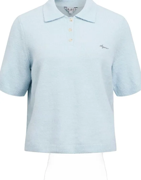OBJDEBBIE S/S RE KNIT POLO 143