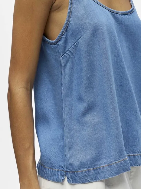 OBJFRAME SINGLET DENIM TOP 145 ND