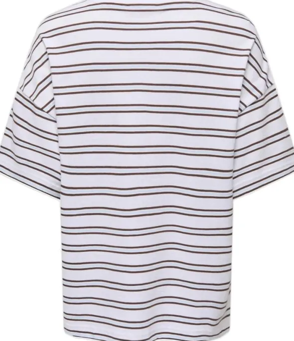 ONLLISA STRIPE S/S TOP JRS