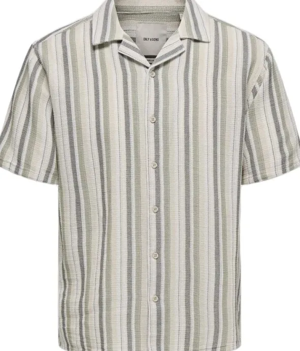 ONSTREV LIFE REG STRIPE SS SHIRT NO