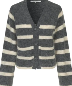 Ovalis Mohair Blend Knit Wide Sleeve Cardigan