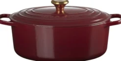 Oval støbejernsgryde 6,3 L Garnet