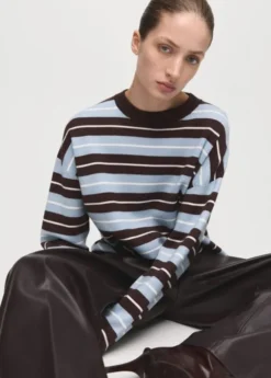 Oversized striped sweater