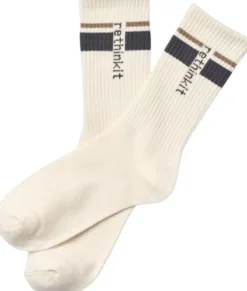 2-pak Rethinkit Stribet Crew Sokker