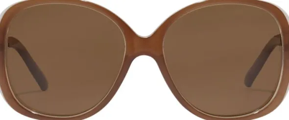PARKER oversized retro sunglasses light brown