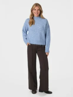 Paulina Fluffy Knit Blouse