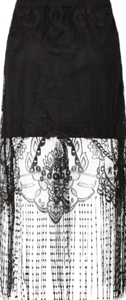 PCCLAIR HW ANKLE LACE TASSELS SKIRT