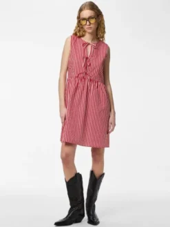 PCJOLLY SL TIE SHORT DRESS WVN NOOS