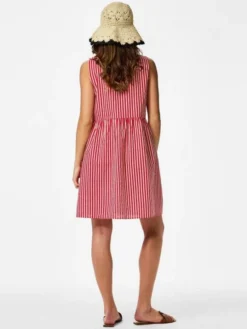 PCJOLLY SL TIE SHORT DRESS WVN NOOS