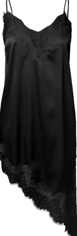PCNOMI SL SATIN LACE DRESS WVN