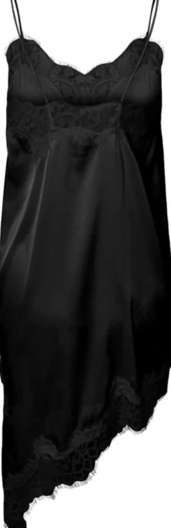 PCNOMI SL SATIN LACE DRESS WVN