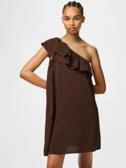 PCPENELOPE ONE-SHOULDER DRESS WVN