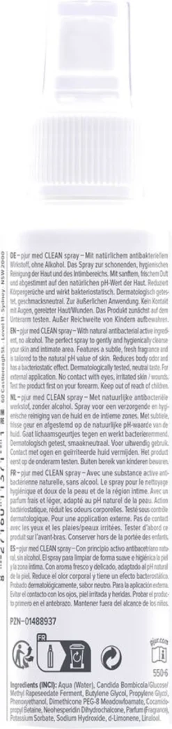 pjur med CLEAN spray