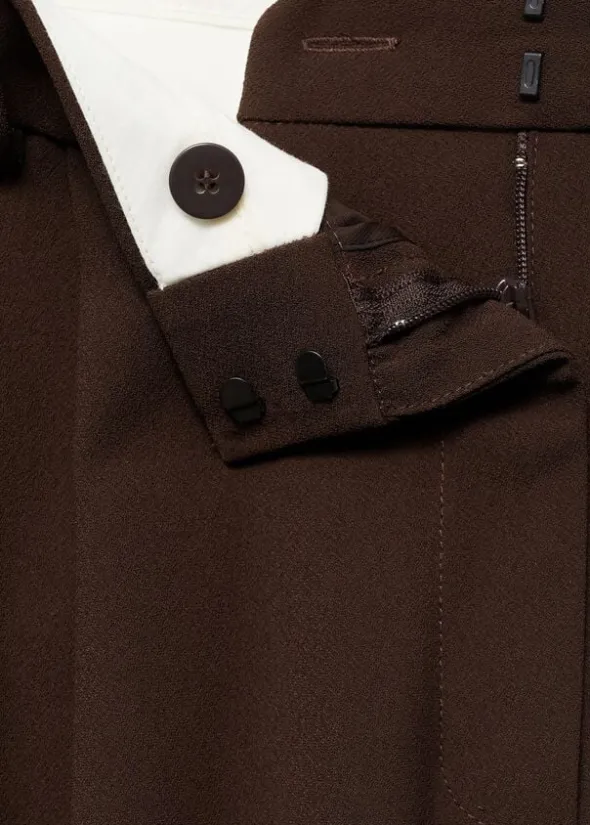 Pleat detail trousers