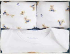 Polo Bear Cotton 3-Piece Gift Set