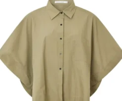 Poplin curved hem shirt - Berte