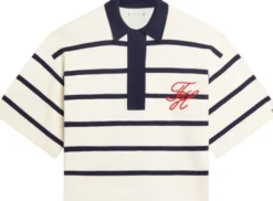 Premium Knit Gold-Tone Button Polo Jumper