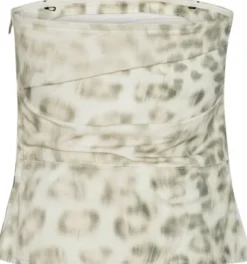 PRINTED DENIM TOP