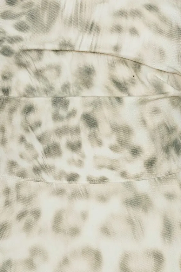 PRINTED DENIM TOP
