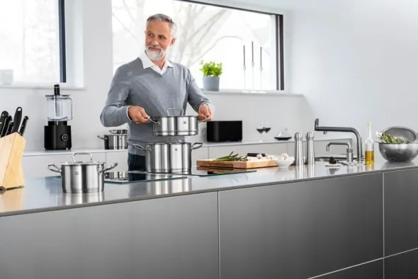 Pro 5-st, Gryt & kastrullset, Silver
