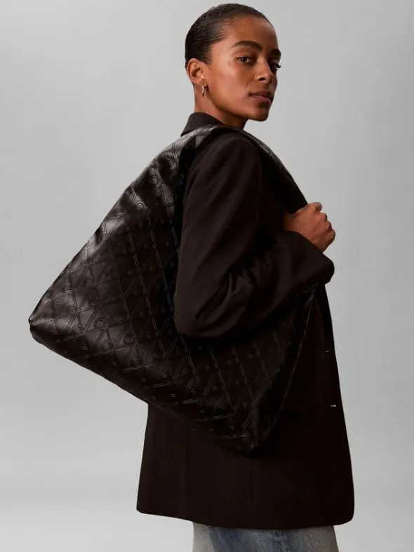 Puffer Emblem Logo Shoulder Bag