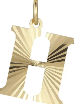 Reflection Letters, gold-plated sterling silver-H