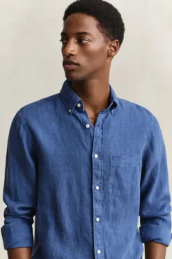 REG GMNT DYED LINEN SHIRT